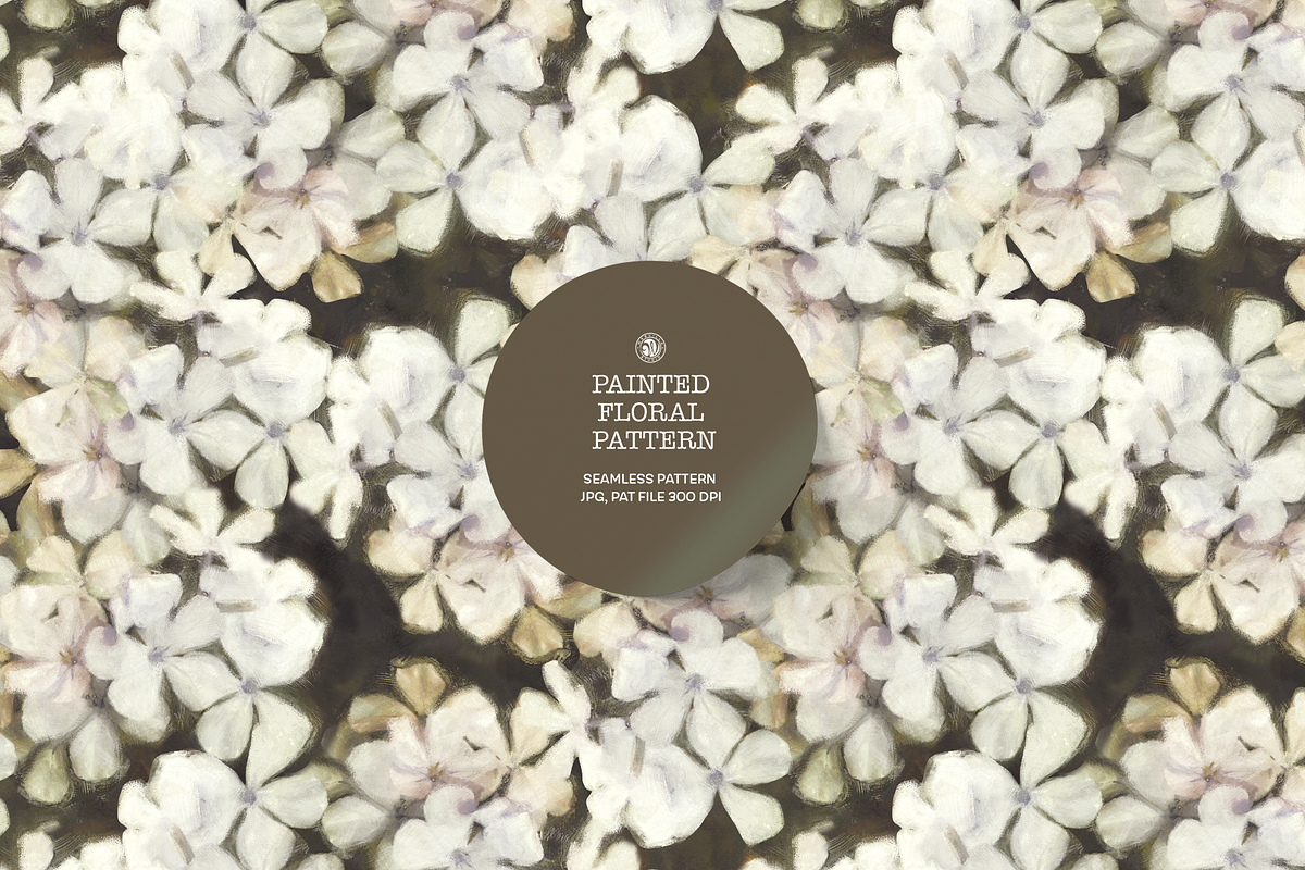 Painted Floral Wallpaper, a Wallpaper Graphic by Webvilla Studio (Photo 1 of 6)