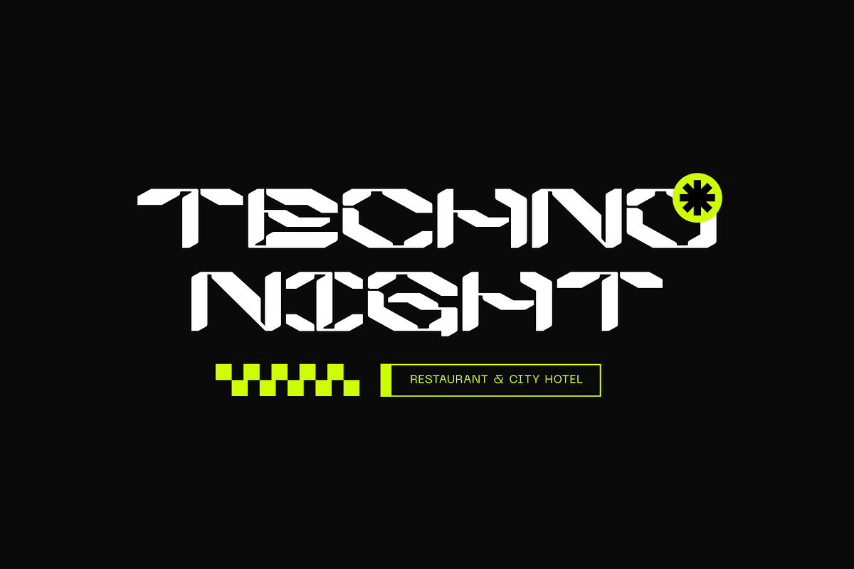 Agor Techno -  Branding Logo Font, a Sans Serif Font by Nirmana Visual (Photo 2 of 9)