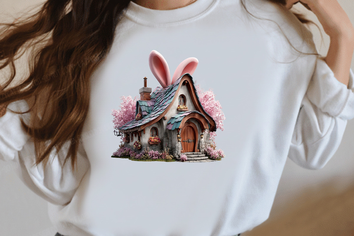 Whimsical Easter House clipart, an Illustration by Designworld (Photo 8 of 10)