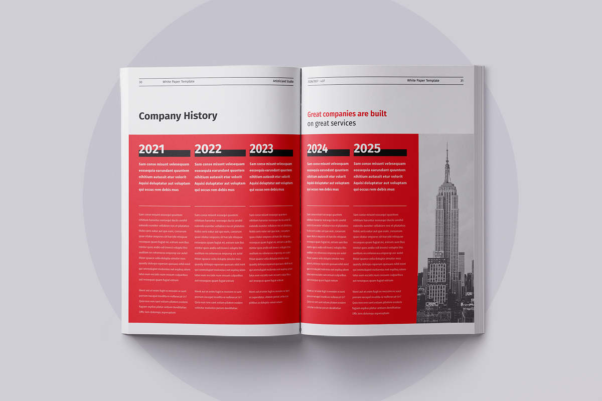 White Paper | Canva, Word, PPTX, InD, a Brochure Template by ArtisticLand (Photo 7 of 9)
