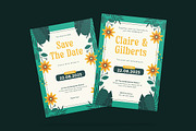 Road Green Floral Wedding Invitation, an Invitation Template by iDoodle Studio (Thumbnail 3 of 4)