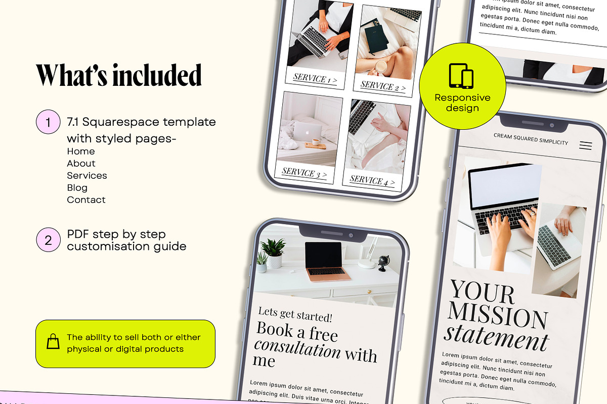 Neutral Squarespace Service Template, a Squarespace Template by Template Twist Shop (Photo 4 of 10)