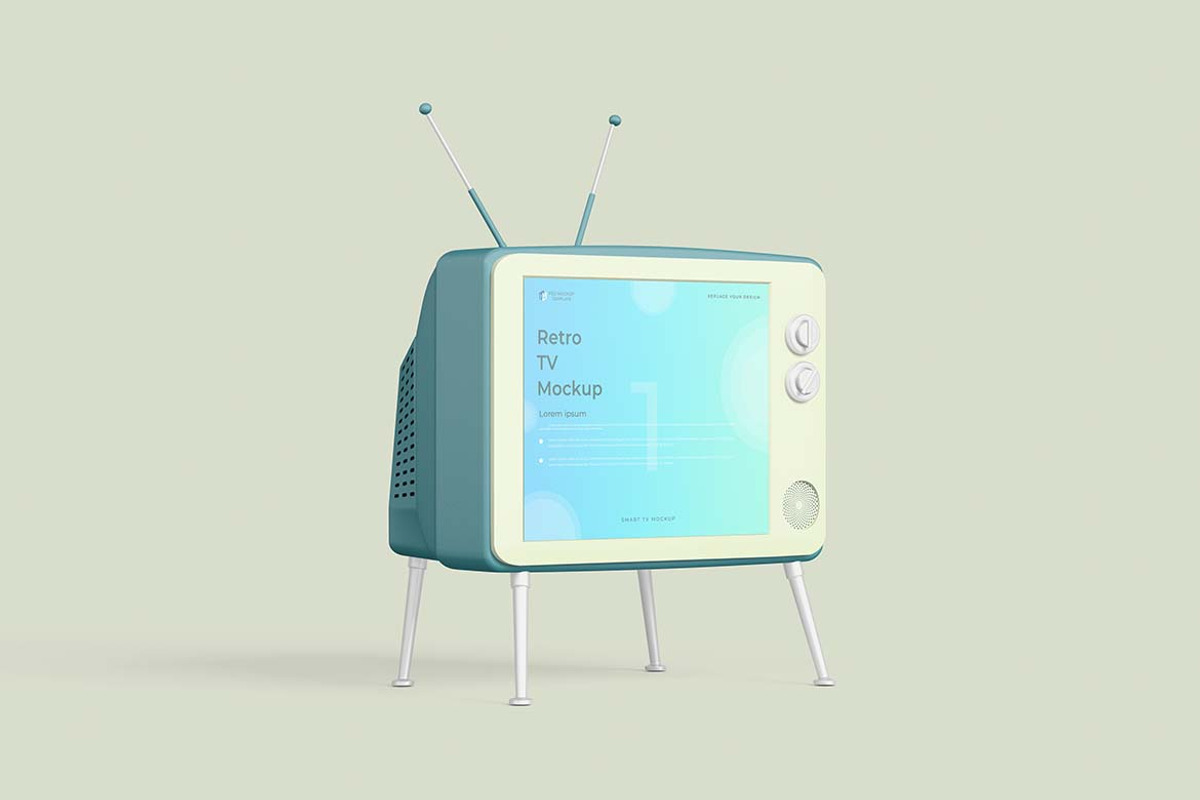 Retro TV Mockup, a Wearable Device Mockup by tiyasprabawa (Photo 3 of 5)