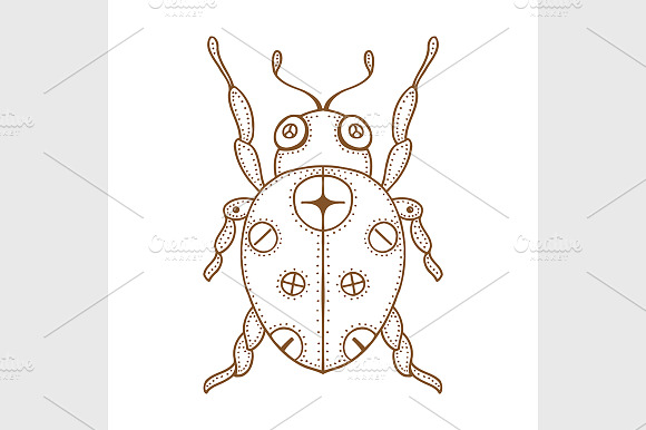 Vector Bug Doodle