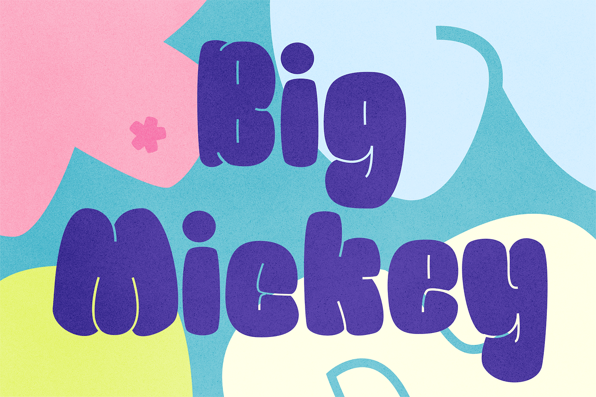 Big Mickey - Goofy & Groovy Font, a Sans Serif Font by Modestype Studio (Photo 10 of 11)