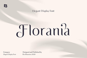Florania; Elegant Font