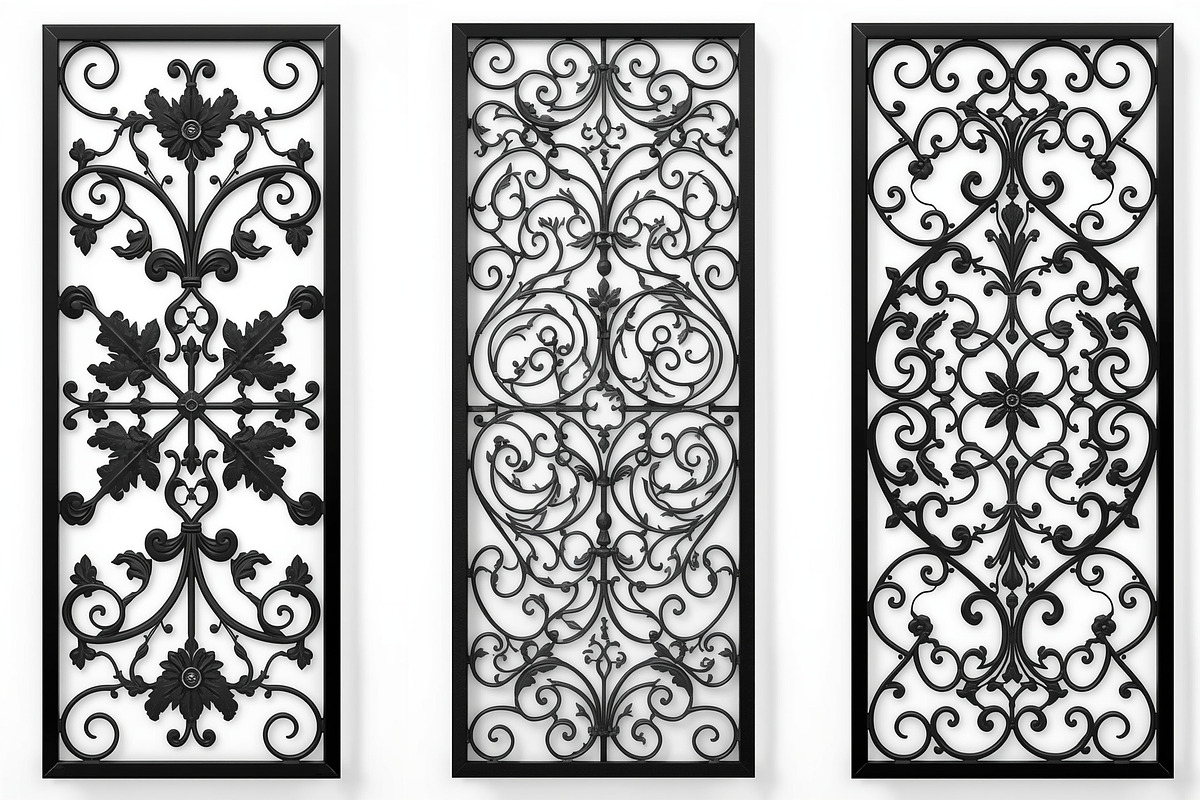 Floral Ornament Silhouette Panels, an Illustration by Designer_Momina (Photo 11 of 20)