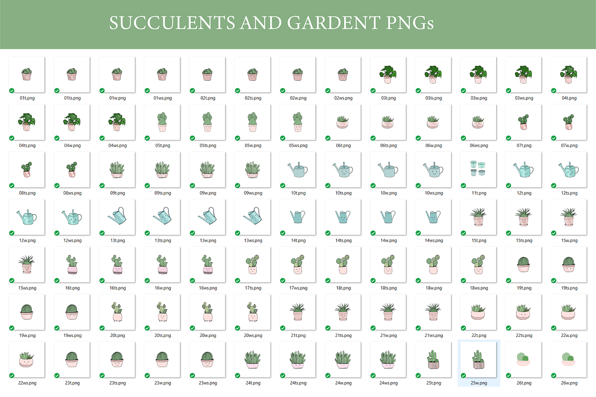 Succulents & cactuses illustrations, a Decorative Illustration by bigmomentsdesign (Photo 7 of 8)