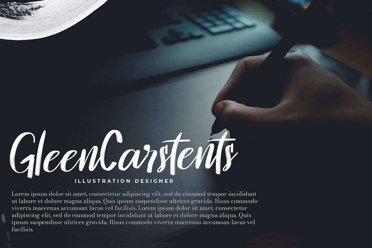 Hontizema - Handwritten Font, a Script Font by StringLabs (Photo 2 of 12)