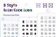 5 Style Interface Icon, an Icon by Pillow Leaf (Thumbnail 1 of 6)