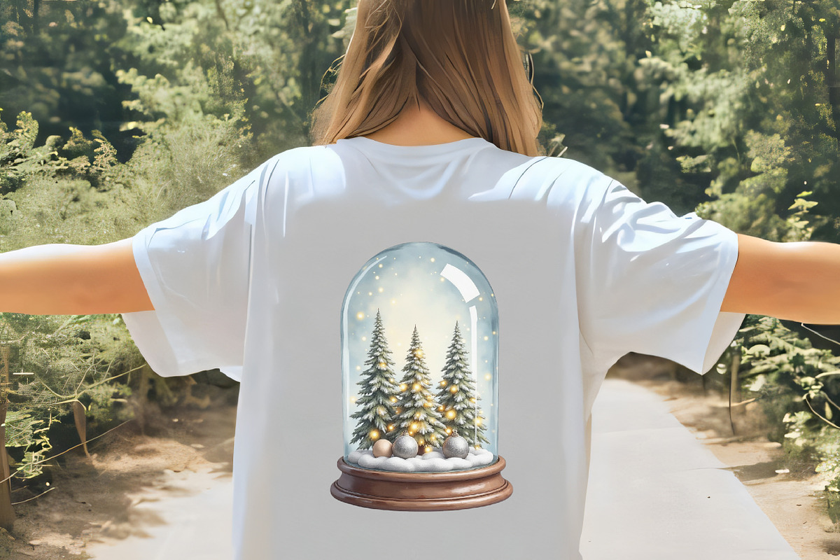 Christmas Snow Globe Sublimation Cli, an Illustration by CrexoraLab (Photo 3 of 5)