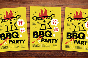 Barbeque Party Flyer, a Flyer Template by Gumico Studio.