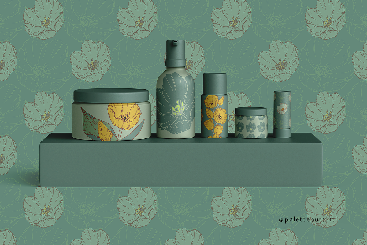 Tulip vector clipart & patterns, a Pattern Graphic by Palette Pursuit (Photo 4 of 7)