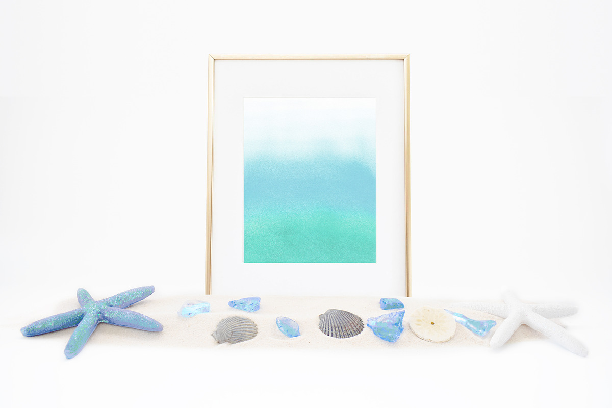 Aquamarine Ombre, a Texture Graphic by GraphicRain (Photo 9 of 9)