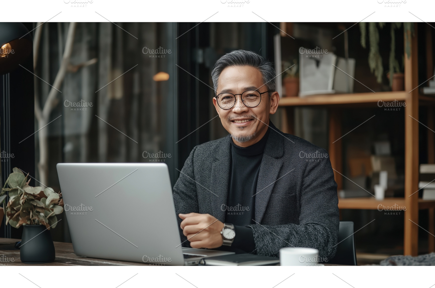 Asian male professional working on a, a Person Photo by Sergey Kotenev