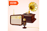 3d Retro Audio Electronics Set, an Object Graphic by 35lab (Thumbnail 1 of 5)