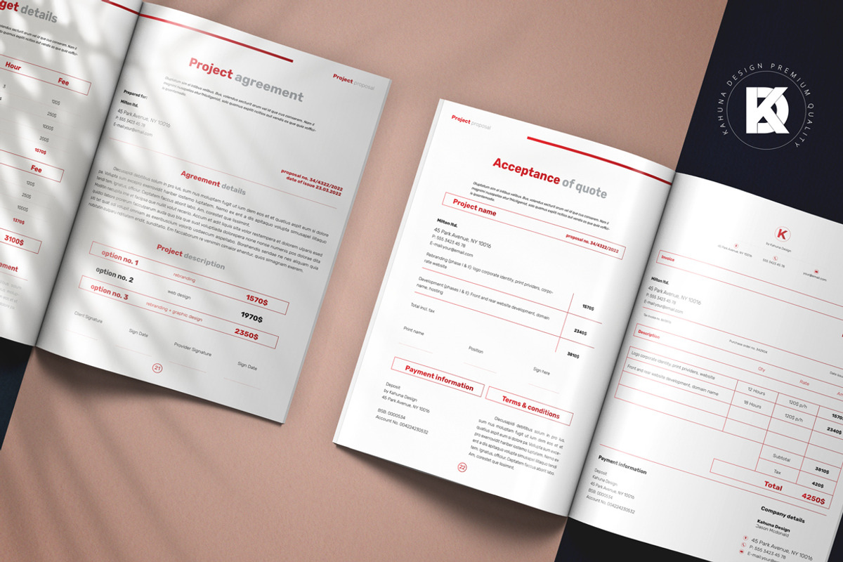 Red Project Proposal / Brochure, a Brochure Template by Kahuna Design (Photo 5 of 12)