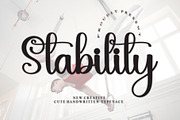 Stabililty, a Script Font by InermediaSTUDIO (Thumbnail 1 of 6)