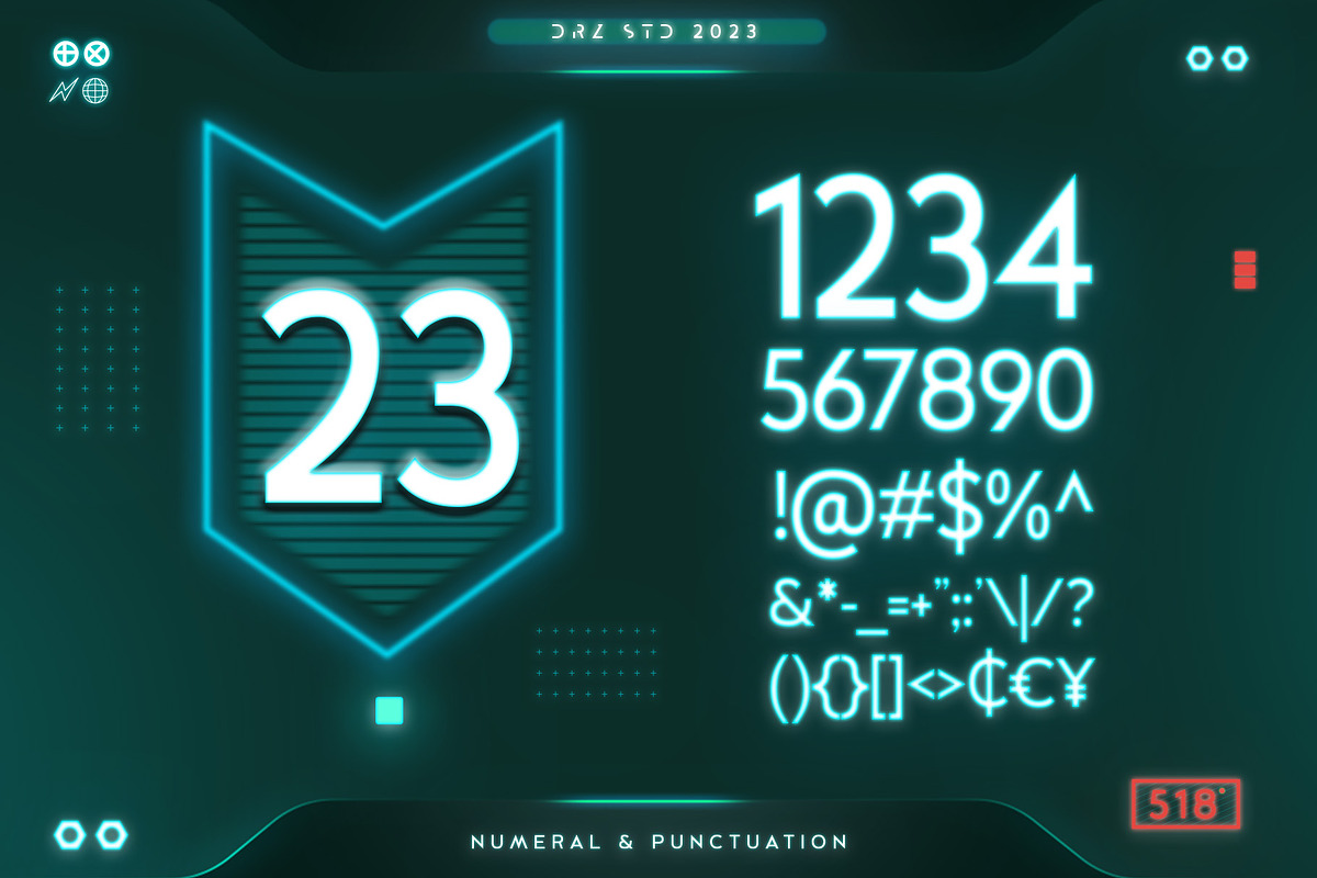 Codega, Sans Serif Disconnected Font, a Font by Drizy (Photo 3 of 9)