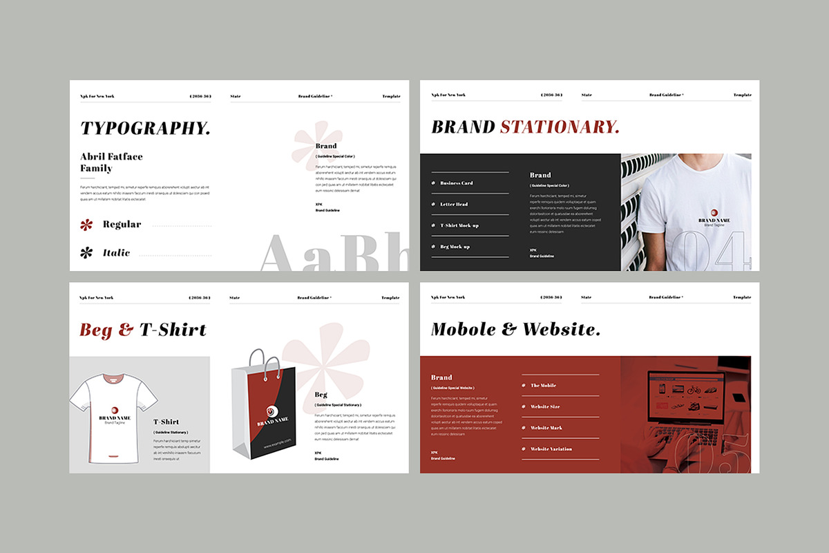 Brand Identity Presentation Template, a Presentation Template by Pixelpick (Photo 4 of 5)