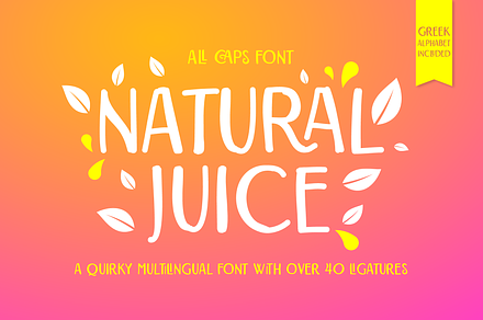 Natural Juice All Caps Font