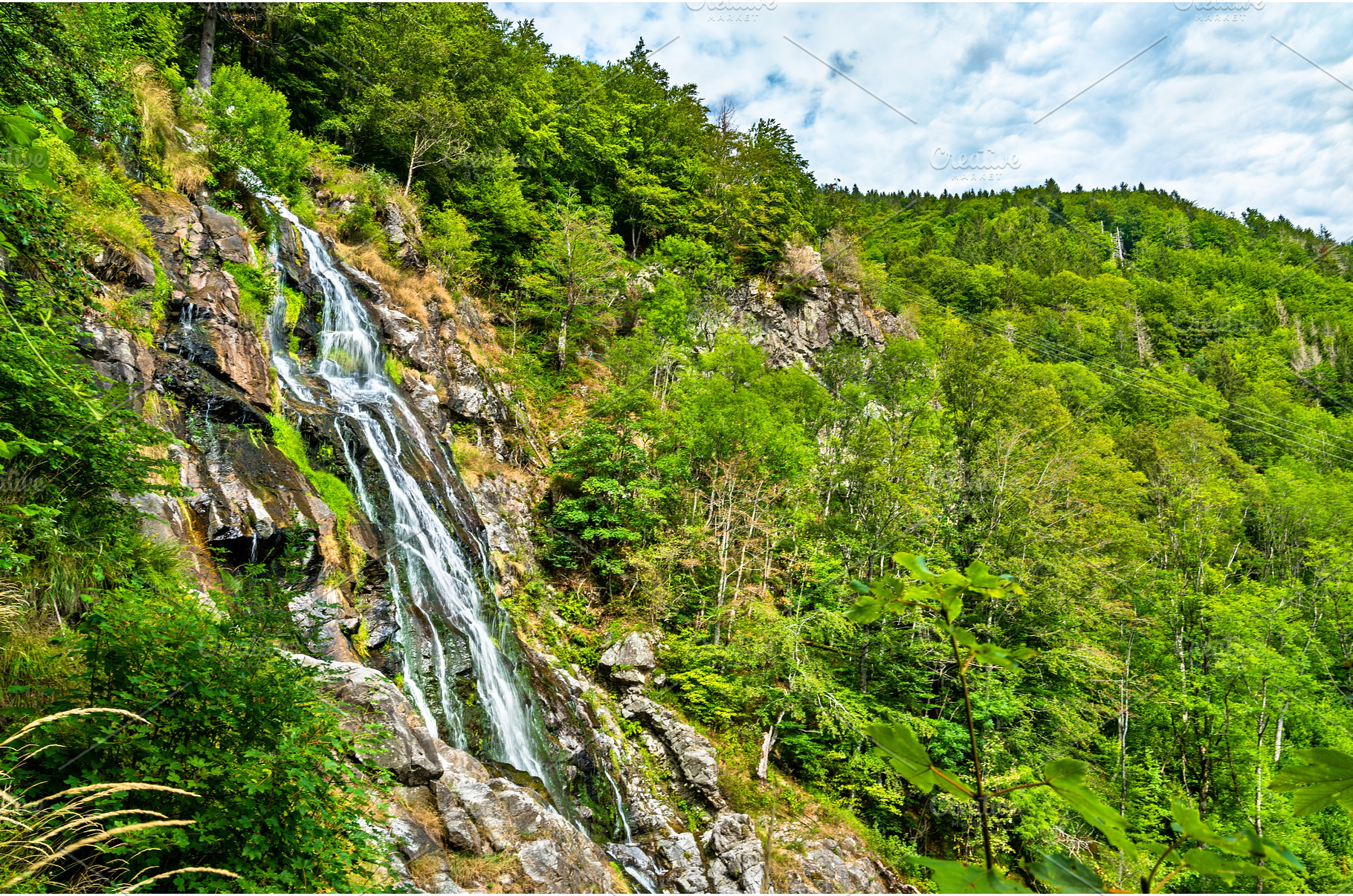 Todtnau Waterfall in the Black, a Nature Photo by Leonid Andronov