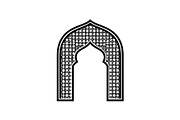 Islamic Arch Window Vector Bundle, an Illustration by yasushie (Thumbnail 39 of 51)