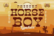 Horse Boy Typeface, a Serif Font by alit design (Thumbnail 1 of 18)