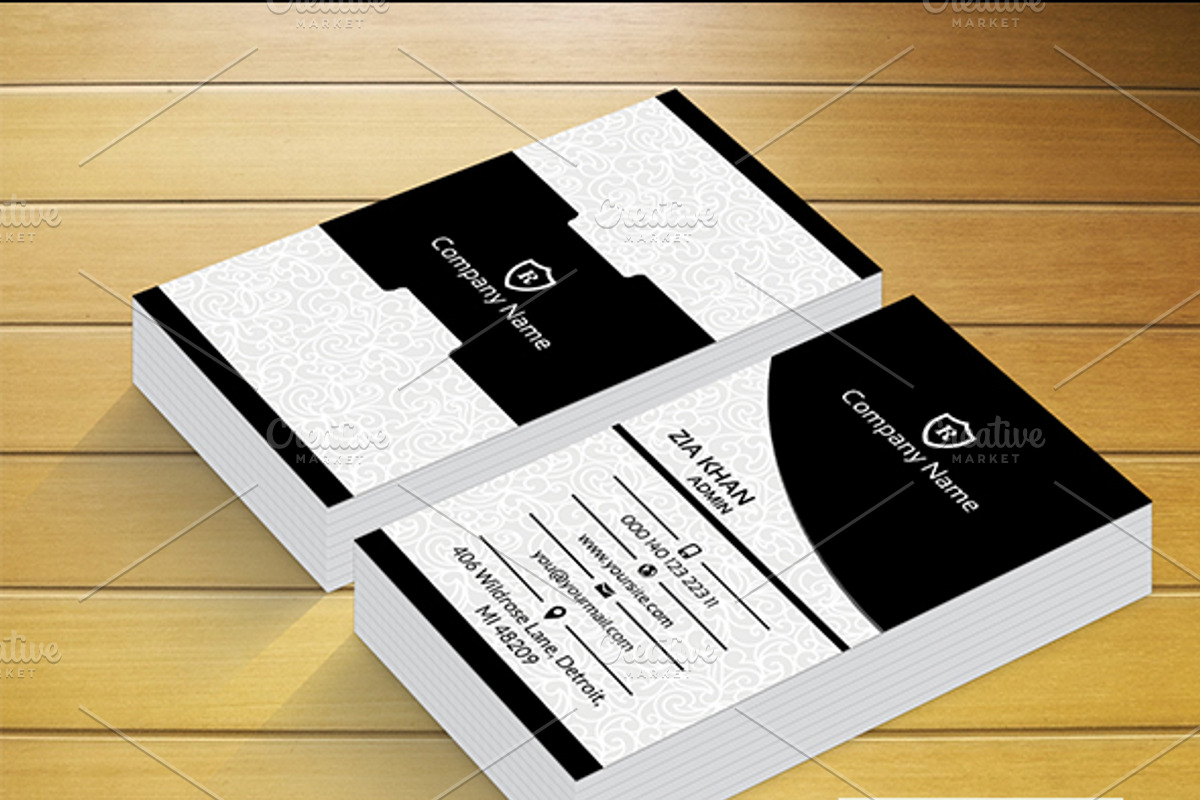 Modren Stylish Business Card, a Business Card Template by Zia Grfx (Photo 1 of 5)