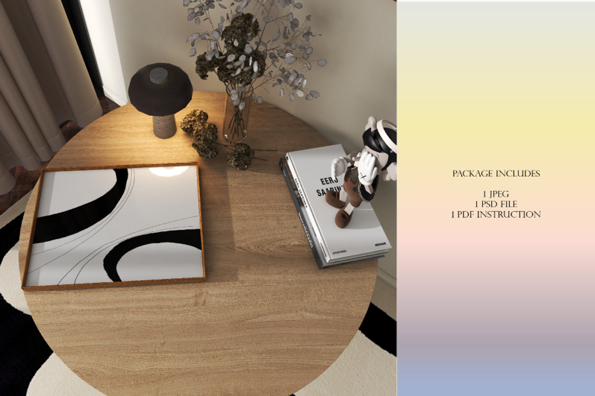 Wooden Frame psd mockup, a Print Template by DSTUDIO888 (Photo 4 of 4)