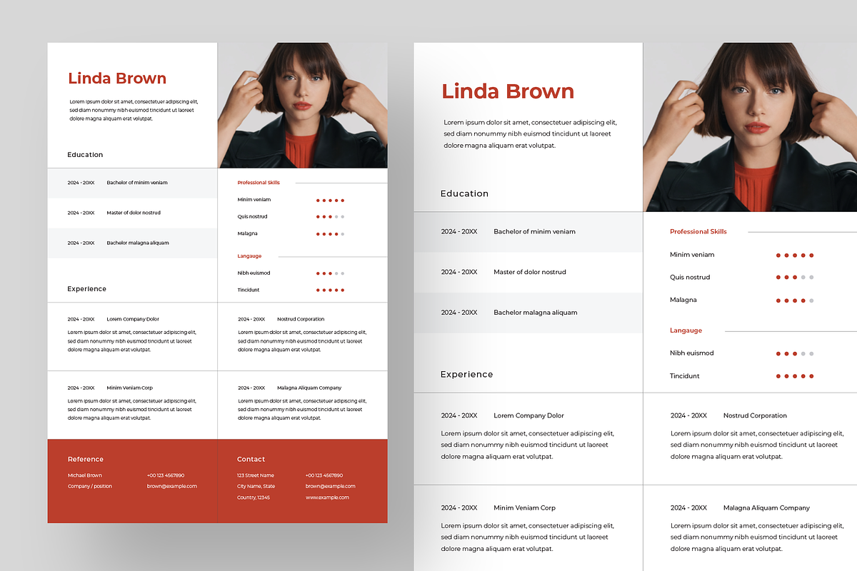 Clean Resume Template, a Resume Template by Filip Studio (Photo 2 of 4)