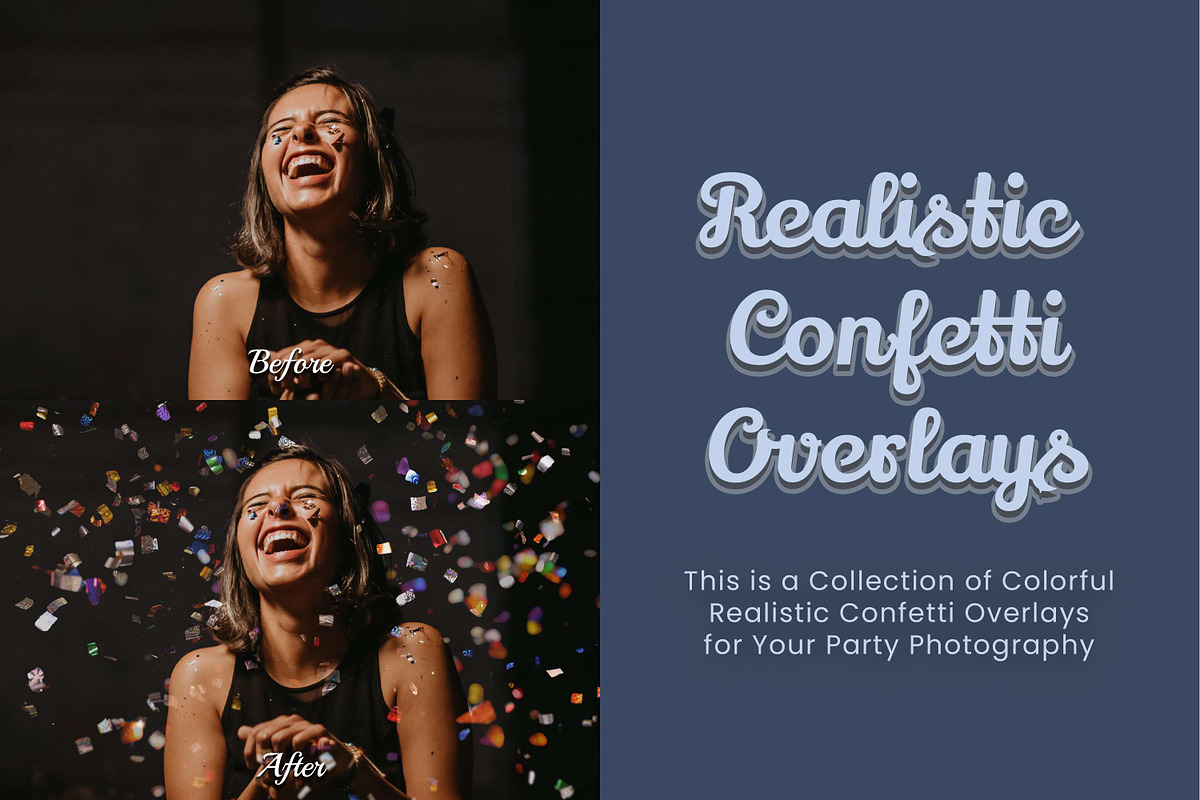 60 Realistic Party Confetti Overlays, an Object Graphic by 3Motional (Photo 8 of 14)