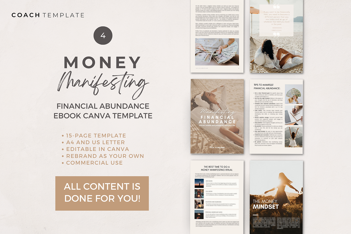 Manifesting Canva Template Bundle, a Brochure Template by COACHTEMPLATE (Photo 7 of 11)