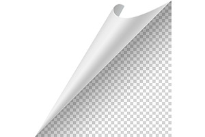 Curled paper corner. Curve, an Object Illustration by Things for designers