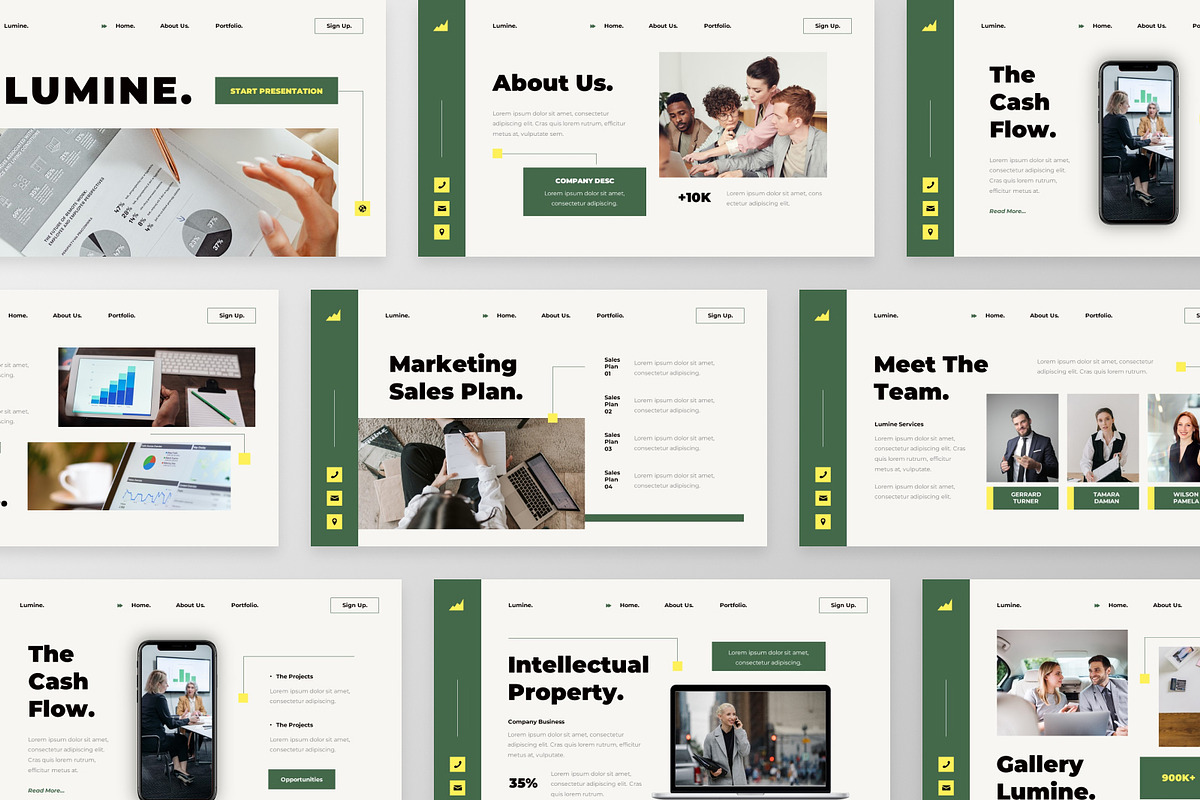 Lumine - Marketing Plan Google Slide, a Presentation Template by GraphauseProject (Photo 3 of 6)