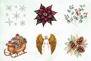 Moody Christmas Clipart PNG Bundle, an Illustration by Creative Art (Thumbnail 5 of 9)