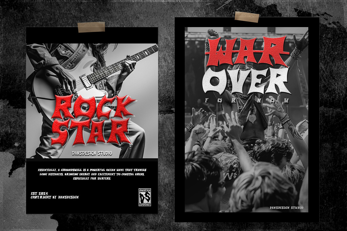 GoldFawn Metal Horror Blackletter, a Blackletter Font by dansdesign (Photo 8 of 12)