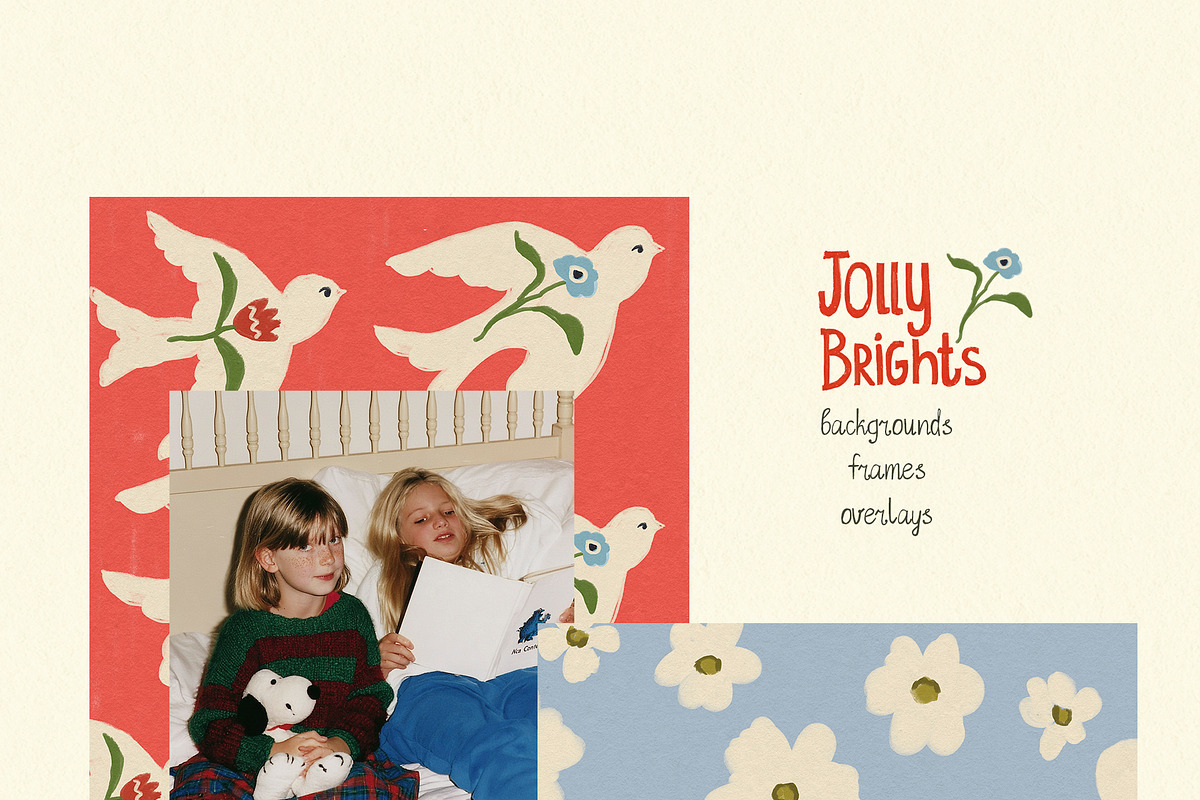 Christmas Backgrounds & Frames, a Decorative Illustration by whiteheartdesign (Photo 4 of 20)