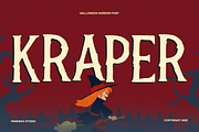 Kraper - Halloween Horror Font, a Serif Font by Pandeka Studio (Thumbnail 1 of 9)