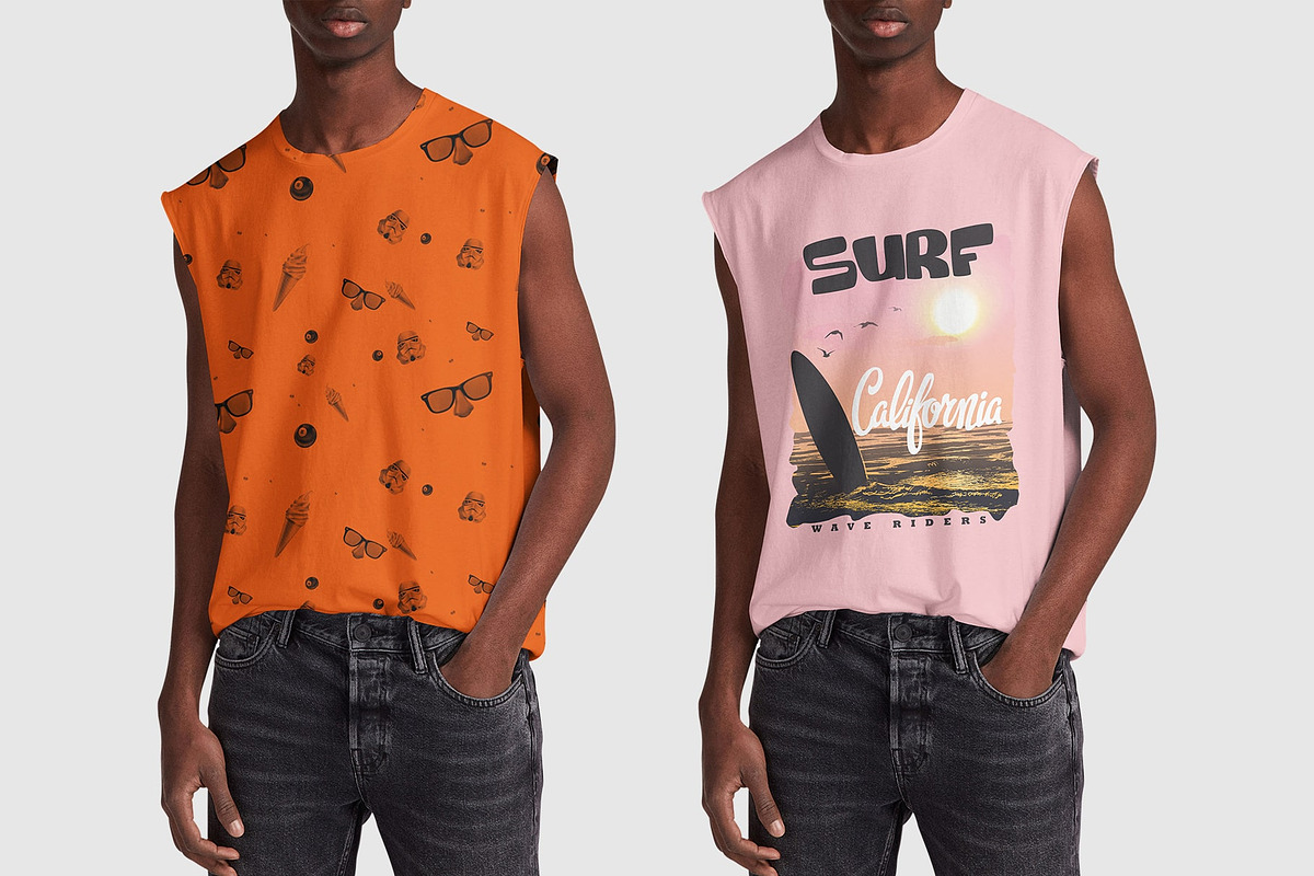 Sleeveless Shirt Mock-Up, a Shirt Mockup by Mock-up Store (Photo 2 of 7)