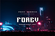 Forev - Modern Bold Serif Font, a Serif Font by PROF STUDIO (Thumbnail 1 of 3)