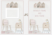 Kids Room Wall/Frame Mock Up 15, a Print Template by Whimsicality (Thumbnail 5 of 6)