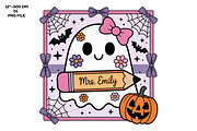 Custom Halloween Teacher Png, an Illustration by CreationArt (Thumbnail 1 of 5)