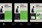 Simple Modern CV Resume, a Resume Template by Neermana (Thumbnail 1 of 5)