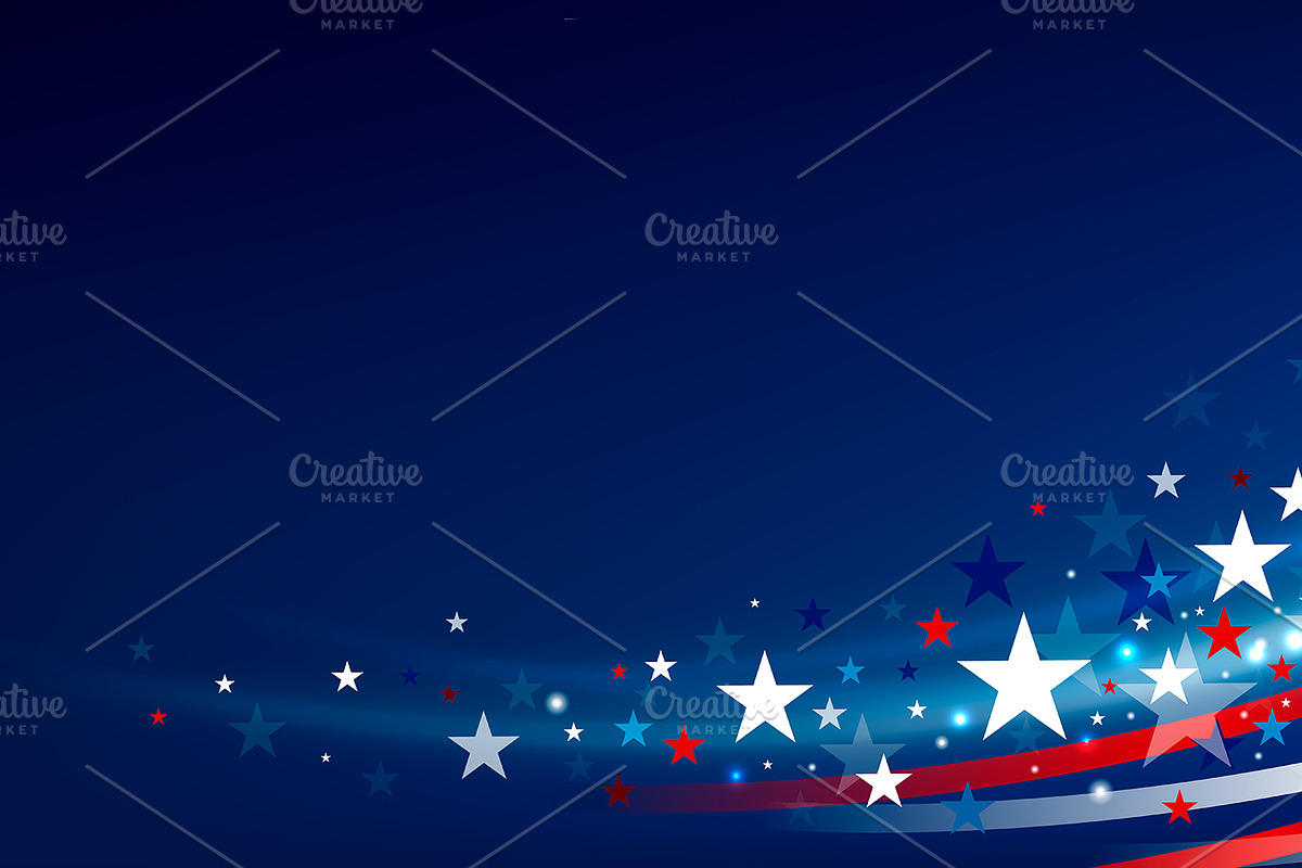 4th of july USA independence day, an Illustration by ArtBackground