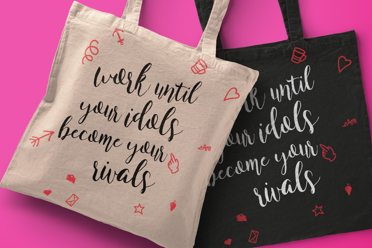 Constance Brush Font Trio preview 4