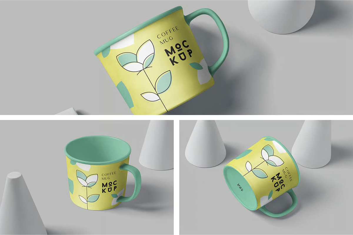 Round Coffee Mug Mockups, a Cups & Container Mockup by megostudi0 (Photo 1 of 5)