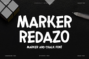Marker Redazo - Chalk Font, a Handwritten Font by QR Design Studio (Thumbnail 1 of 6)