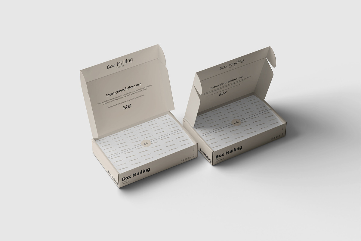 Mailing Box Mockup, a Packaging Mockup by scribrostudio (Photo 9 of 13)