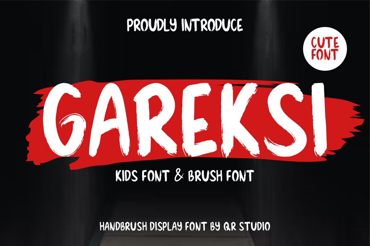 Gareksi, a Handwritten Font by QR Design Studio (Photo 1 of 6)